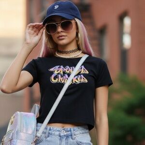 Spoiled Club Kid Black Graphic Tee